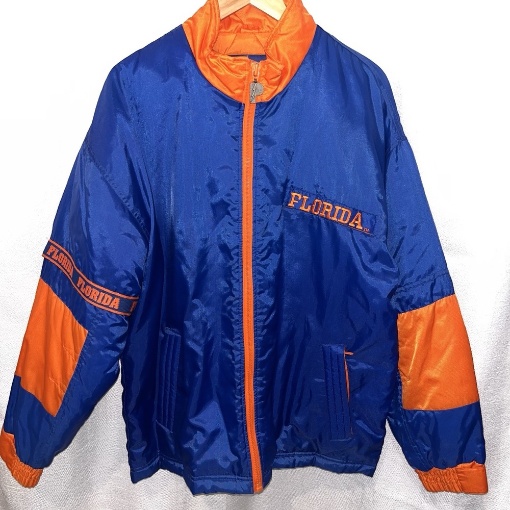 Vintage 90s Pro‎ Player Florida Gators Puffer Jacket Small Zip College NCAA